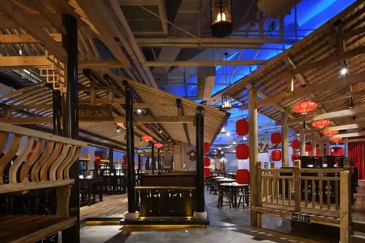 徽宴楼大牌档丨许建国_公装案例_公装效果图_餐厅设计效果图_餐饮空间