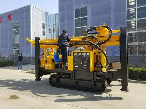 履带气动钻机 高支腿钻机水利工程打井机 150米气动钻机