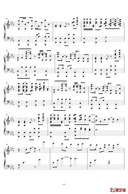 nevada钢琴谱-伪黑乐谱-vicetone4