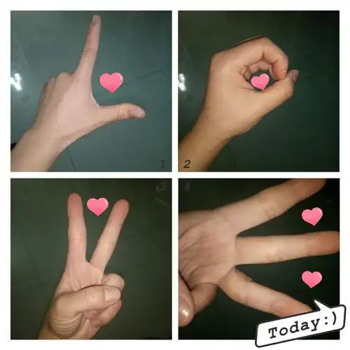 love手势!