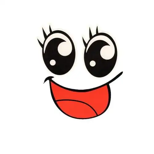 笑脸水切西瓜标圆商档干胶不黄鲜果卡通微笑贴纸