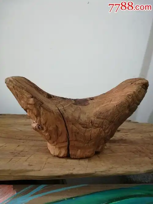 榆木元宝香炉-其他根雕/木雕-7788收藏