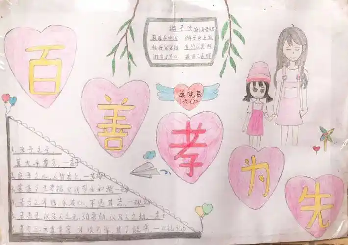 孝行雅行我先行 ———旭星学校"孝雅"教育手抄报展评活动