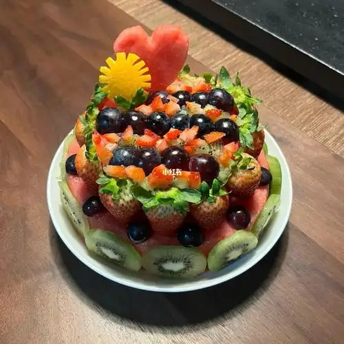 男朋友生日|自制纯水果蛋糕