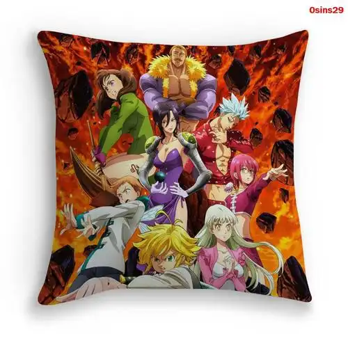 seven deadly sins七大罪 全彩3d数码印花枕套抱枕枕头可定制