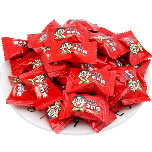 旺旺 旺仔牛奶糖软糖原味1000g结婚庆喜糖果礼袋网红零食散装批发
