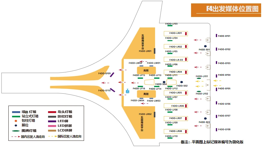 深圳宝安国际机场f4办票大厅高舱灯箱广告lw0203一年