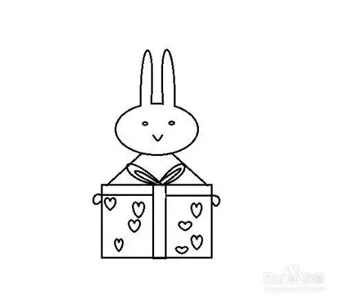 爱心礼物怎么画