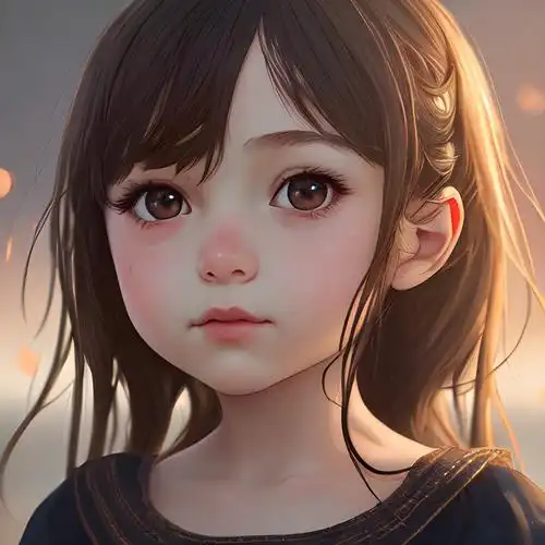 呆萌可爱女生头像 小孩子