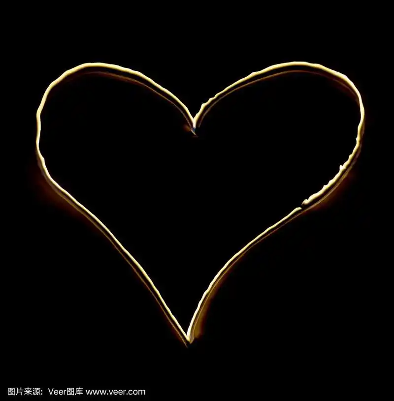 心形的黑色背景