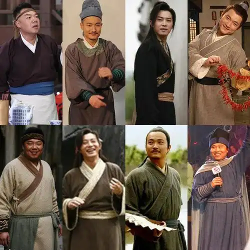 武林外传白展堂李大嘴燕小六邢捕头同款影视古装群演棉麻演出服装