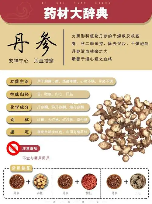 一下这两味中药有什么作用三七与丹参的功效