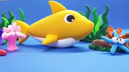 手工黏土: 可爱的鲨鱼黏土教程, 喜欢吗