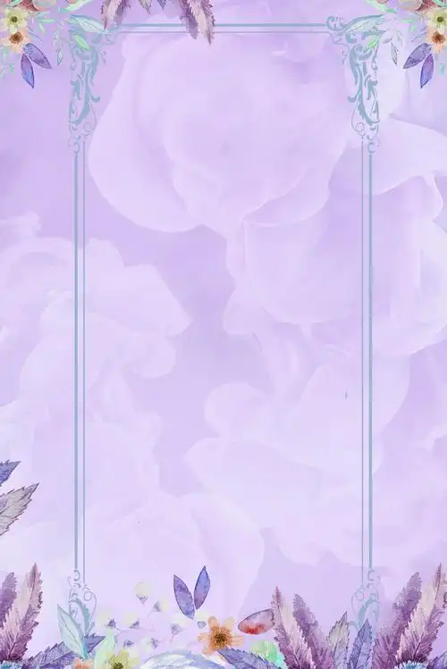 清新卡通风边框背景