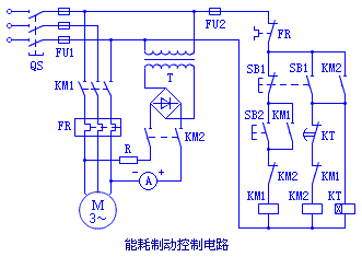 三相异步电动机能耗制动原理图来一张,详细点,新手谢谢