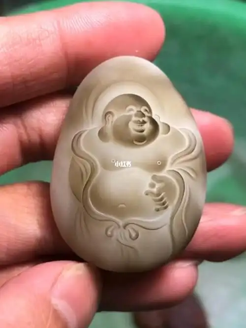 德存天玉玉雕设计羊脂白玉弥勒佛吊坠78