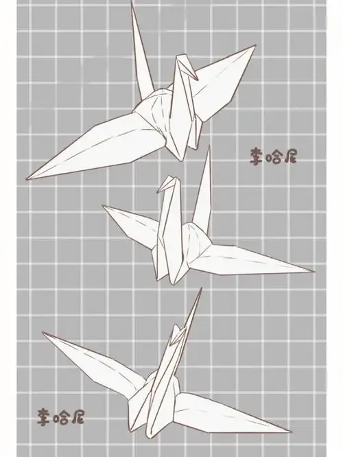 原创  #procreate绘画  #简笔画  #画个简笔画  #绘画  #千纸鹤