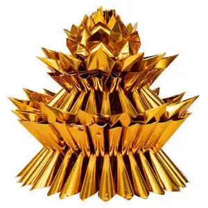 纯手工九转莲花纸莲花金r莲花七彩莲花元宝纸金条金砖纸拜神用品