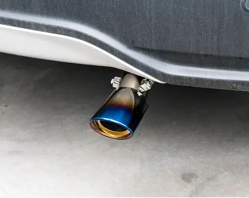 洛玛汽车尾喉改装通用消音器不锈钢排气管改装尾气罩装饰通用尾排气罩