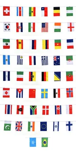 8号外国串旗世界万国彩旗商场酒吧装饰吊旗旗帜