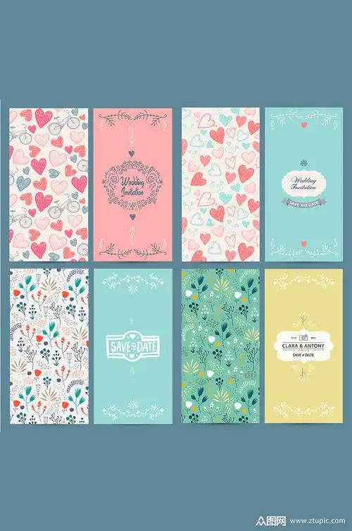 可爱小清新卡片背景