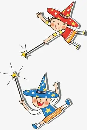 本作品全称为《彩色卡通风魔法小女巫创意元素》,使用adobe