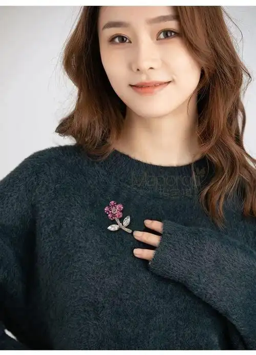 玛宝琪奢华水钻花朵胸针高档女毛衣胸花女士别针配饰品大衣西装丝巾