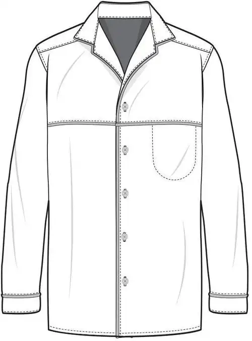 男士衬衫款式图