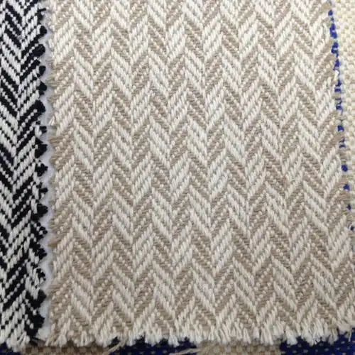 最新款人字斜色织斜纹布 10/2人字布 手袋箱包鞋材面料