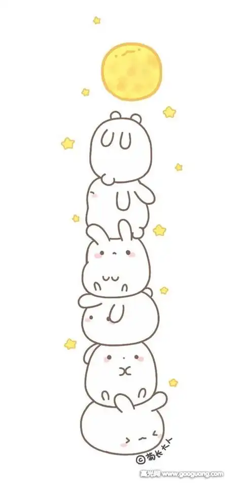 叠叠动物简笔画