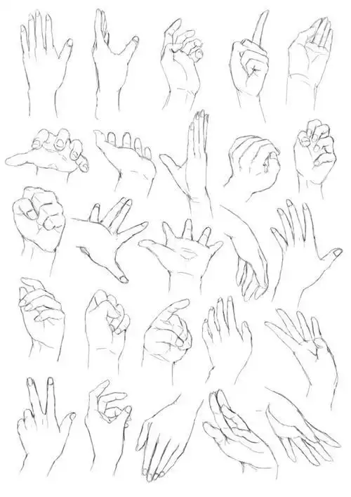 如何画人的胳膊简笔画