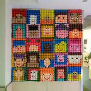 幼儿园装饰鸡蛋托