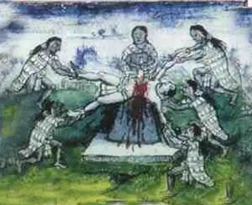 古时用活人祭祀场景