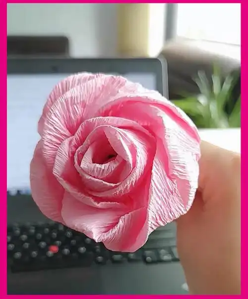 彩色加厚皱纹纸手工花制作材料纸diy卷边纸褶皱纸玫瑰花手工折纸