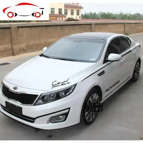 车身装饰贴纸福瑞迪个性腰线拉花全车改装贴花jingpingk2进口材质白色