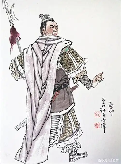 三国人物之六——吕布35*48cm(刘志伟绘)