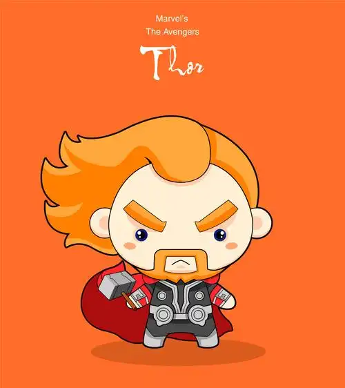 ai插画练习雷神托尔