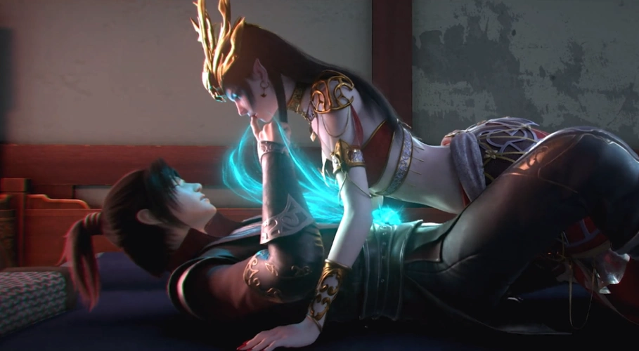 美杜莎吞噬地火上瘾咬住萧炎手指不放堂堂七尺男儿差点被吸干