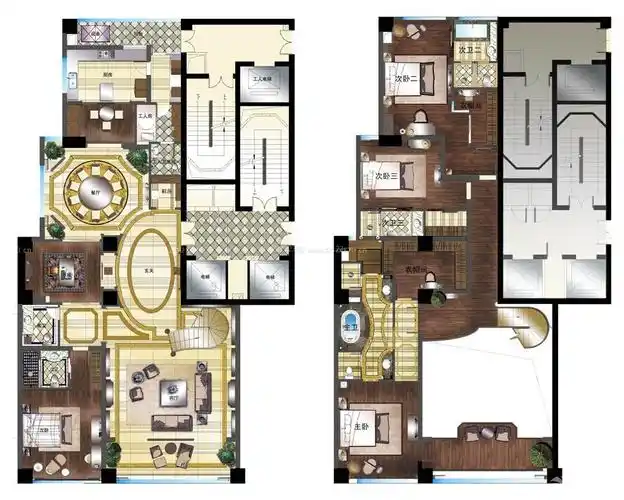 最新室内跃层户型图