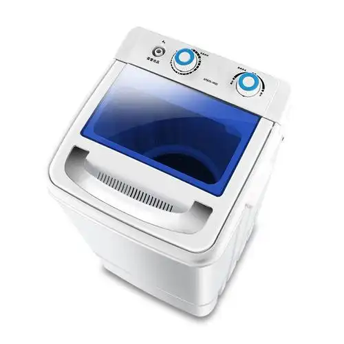 特价迷你单桶学生宿舍洗衣机单桶脱水机洗脱沥水小型天鹅绒洗衣机蓝色