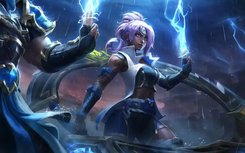 【lol皮肤展示】元素女皇 琪亚娜 冲击之刃 皮肤展示