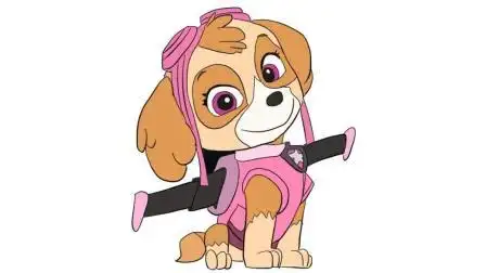 汪汪队立大功之可爱的天天儿童亲子简笔画