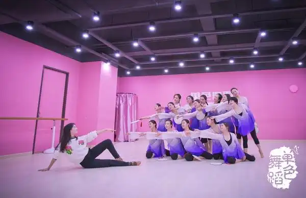 单色舞蹈中国舞美图