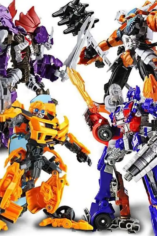 合金擎天柱大黄蜂模型恐龙小男孩儿童变形机器人汽车变形金刚玩具