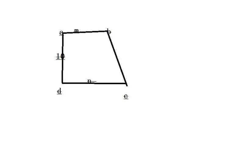 在右图中abcd是一个直角梯形ad等于十求abcd的面积