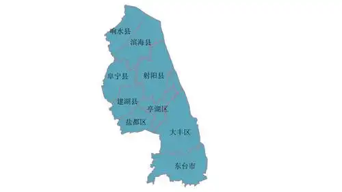 盐城地图高清全图矢量可编辑全市各县区行政区划地图