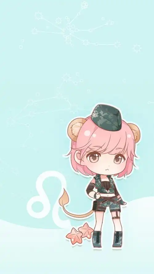 奇迹暖暖十二星座官方q版壁纸狮子