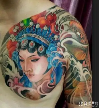 花旦纹身图案欣赏与众不同的经典纹身