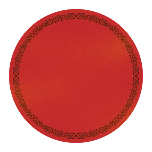 手绘红色的中国风边框插画