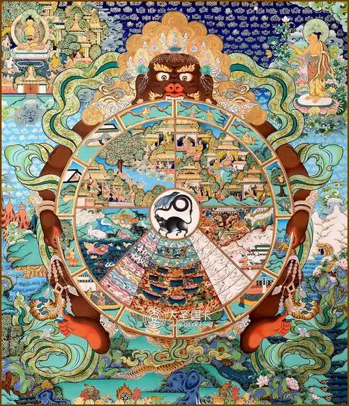 唐卡:六道轮回图